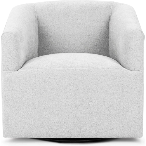 Vernon Swivel Accent Chair in Bliss Cream Fabric