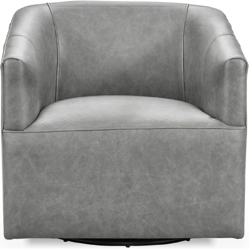 Vernon Swivel Chair in El Paso Dove Top Grain Leather