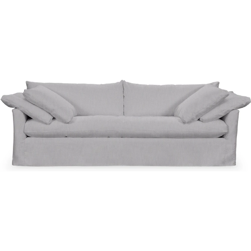 Cassiano Slip Cover Sofa in Bliss Gray Fabric