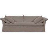 Cassiano Slip Cover Sofa in Elite Charcoal Fabric
