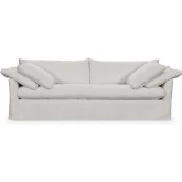 Cassiano Slip Cover Sofa in Elite Gray Fabric