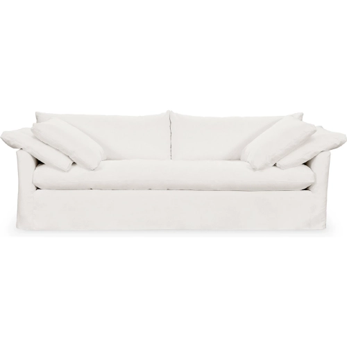 Cassiano Slip Cover Sofa in Elite Ivory Fabric