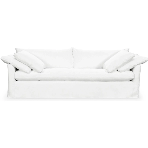 Cassiano Slip Cover Sofa in Rise White Fabric