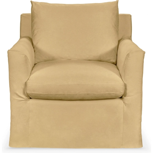 Cassiano Swivel Chair in Bliss Beige Off White Fabric