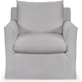 Cassiano Swivel Chair in Bliss Gray Fabric