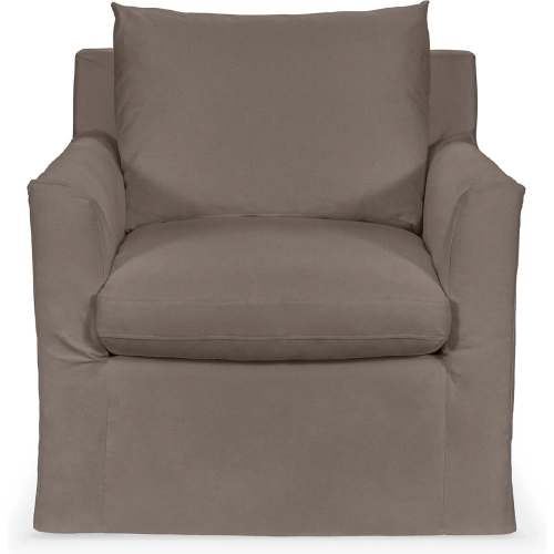 Cassiano Swivel Accent Chair in Elite Charcoal Fabric