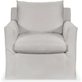 Cassiano Swivel Accent Chair in Elite Gray Fabric