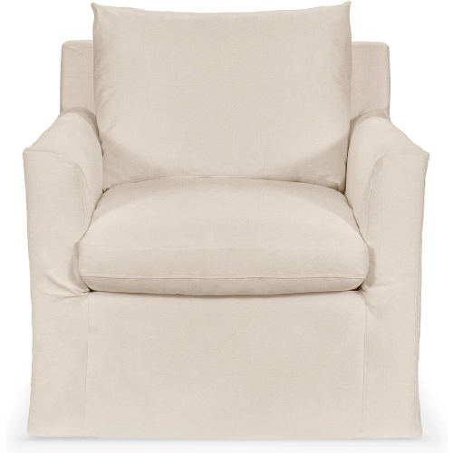 Cassiano Swivel Accent Chair in Rise Beige Neutral Fabric