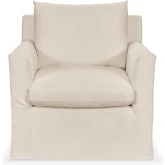Cassiano Swivel Accent Chair in Rise Beige Neutral Fabric