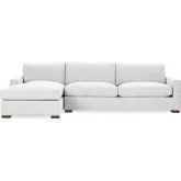 Coburn Sectional Sofa w/ Left Facing Chaise in Bliss Cream Fabric