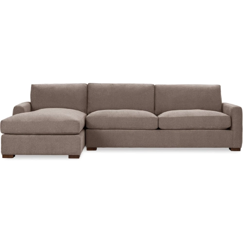 Coburn Sectional Sofa w/ Left Facing Chaise in Elite Charcoal Fabric