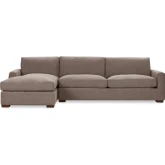 Coburn Sectional Sofa w/ Left Facing Chaise in Elite Charcoal Fabric