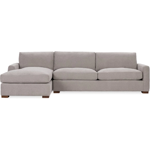 Coburn Sectional Sofa w/ Left Facing Chaise in Elite Gray Fabric