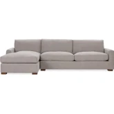 Coburn Sectional Sofa w/ Left Facing Chaise in Elite Gray Fabric