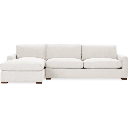 Coburn Sectional Sofa w/ Left Facing Chaise in Elite Ivory Fabric