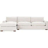Coburn Sectional Sofa w/ Left Facing Chaise in Elite Ivory Fabric