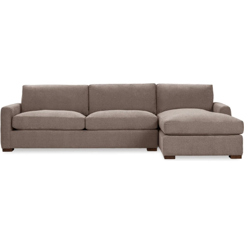 Coburn Sectional Sofa w/ Right Facing Chaise in Elite Charcoal Fabric