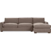 Coburn Sectional Sofa w/ Right Facing Chaise in Elite Charcoal Fabric