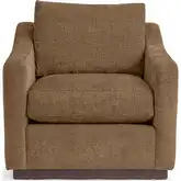 Aspen Accent Chair in Harvest Bronze Brown Fabric