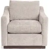 Aspen Accent Chair in Oat Beige Off White Fabric