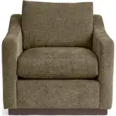 Aspen Accent Chair in Soft Olive Green Fabric