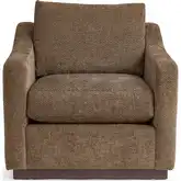 Aspen Accent Chair in Honeycomb Brown Fabric