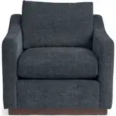 Aspen Accent Chair in Midnight Denim Blue Fabric