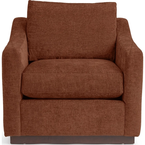 Aspen Accent Chair in Brick Red Fabric