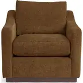 Aspen Accent Chair in Dijon Mustard Brown Fabric