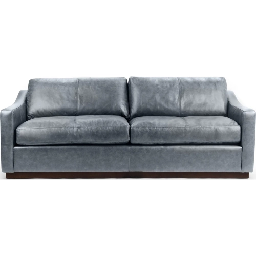 Aspen Sofa in Mystic Blue Top Grain Leather