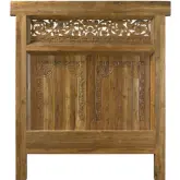 Delago King Headboard in Carved Teak Wood