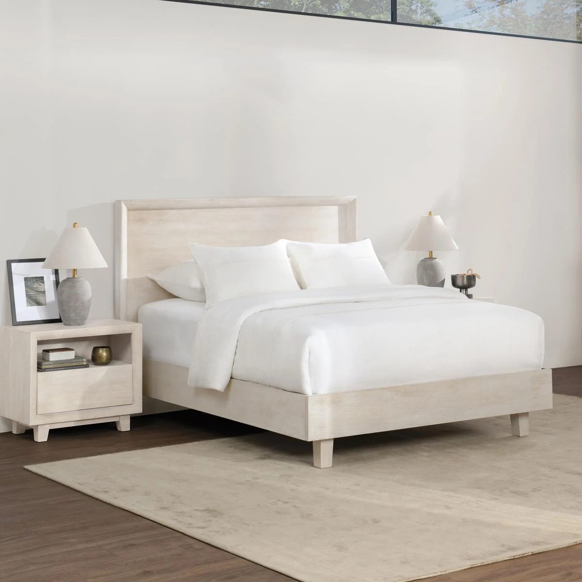 Classic Home Reece Mango Wood Eastern King Bed - Thumbnail 5