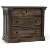 Adelaide 3 Drawer Nightstand in Cocoa Brown Mango Wood