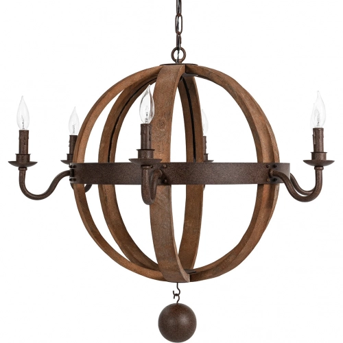 Tarsus Round Chandelier in Iron