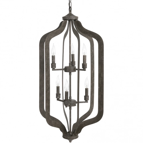 Ellie 18" Chandelier in Stencil Cut Iron