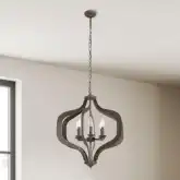 Ellie 24" Wide Chandelier in Iron