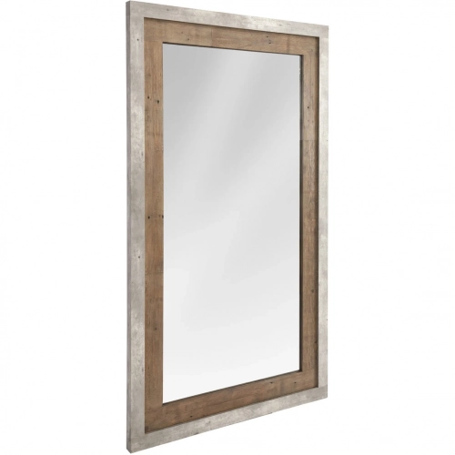 Charlotte 52" Mirror in Reclaimed Pine & Gray Concrete Laminate