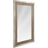 Charlotte 52" Mirror in Reclaimed Pine & Gray Concrete Laminate
