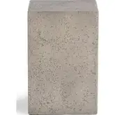 Norfolk 18" Pedestal Accent Table in Light Gray Fiber Reinforced Concrete
