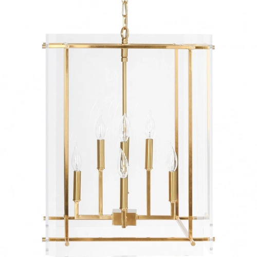 Kiran Chandelier in Gold Iron & Acrylic