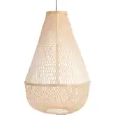 Ayanna Large Ceiling Pendant Light in Bamboo & Iron