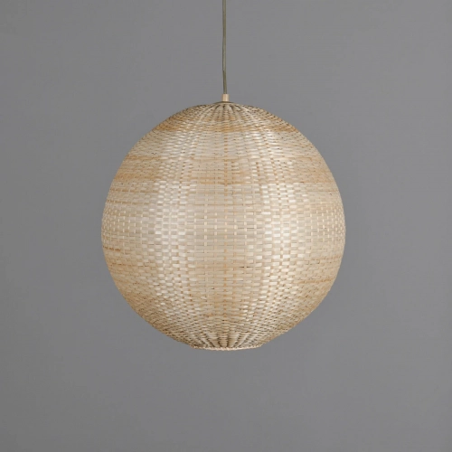 Cayman Medium Ceiling Pendant Light in Bamboo & Iron