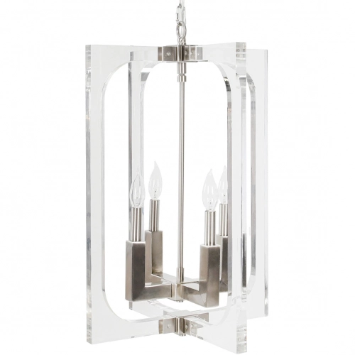 Ellison Chandelier in Cleat & Metal