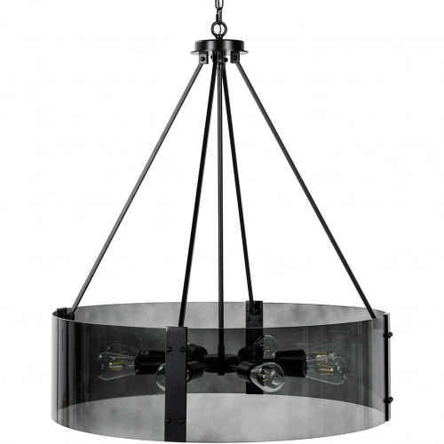 Genesis Chandelier in Black Glass & Metal