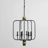 Laurie Chandelier in Black Iron