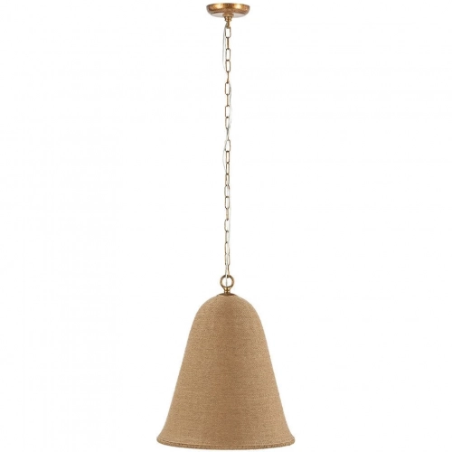 Kimbelle 18"H Ceiling Pendant Light in Paper Rattan & Iron