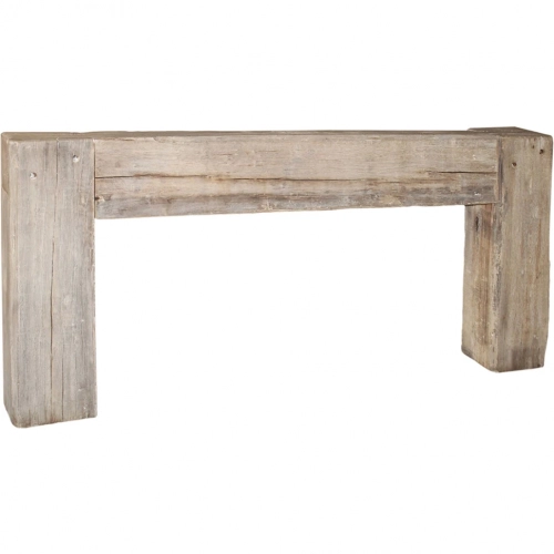 Giza 84" Console Table in Bleached Reclaimed Wood