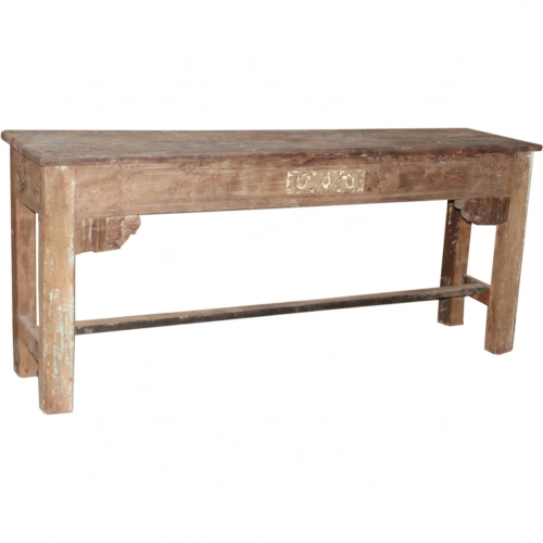 74" Console Table in Reclaimed Wood