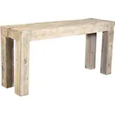 Giza 68" Console Table in Antique White Mixed Reclaimed Wood
