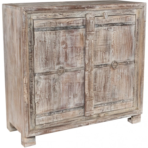Some-of-a-Kind 2 Door Sideboard in Lime Wash Reclaimed Wood